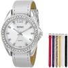 XOXO Women's XO9062 Silver-Tone Watch with Interchangeable Bands