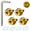 RENPA Titanium Alloy License Plate Bolt Wild Design Vehicle Inspection