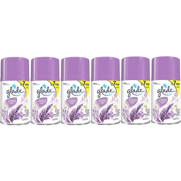 Glade Automatic Spray Refill - Lavender & Vanilla, 6.2 oz, Pack - 3, (6 Count)