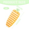 Lotsdonxia Carrot Shape Vegetable Scrubber, Flexible Orange Plastic Potato Scrub