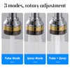 Faucet Sprayer Attachment, 360 Degree Rotatable Splashs Proof Metal Faucet