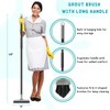 Grout Brush with Long Handle, 49'' Tile Cleaner Tool for