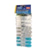 DLux Washing Line Pegs Strong Soft Rubber Grip Clothes Line