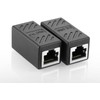 2PCS RJ45 Coupler, Female to Female Network LAN Adapter Coupler