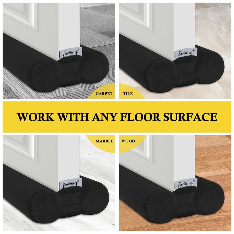 fowong Under Door Draught Excluder - 90cm Draft Excluder for