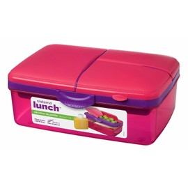 Sistema Lunch-Box PP 4 compartments with Bottle lt1,5-Assorted colors