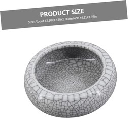 HOODANCOS Brush Wash Brush Pen Washing Pot Calligraphy Ink Bowl Dish Chinese Ink Brush Tray Ink Plate Artist Paint Watercolor Painting Tray Paintbrushes Inkwell Calligraphy Ink Tray Ceramics