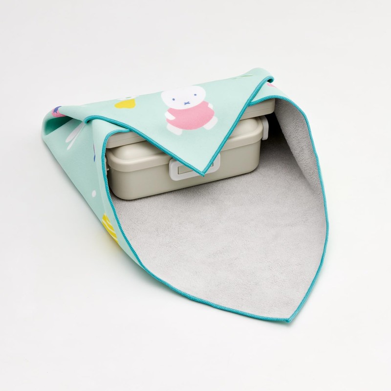 Skater KBST43-A Sticky Lunch Cloth, Easy No Tie Miffy