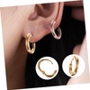 Beavorty 4 pairs Minimalist Hoop Earrings for Women Elegant Circle