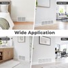 30x6 Baseboard Return Air Grille for 30"Wx6"H Duct Opening, 7/8"