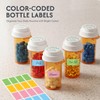 Zoeynex 12-Pack 10DR Amber Pill Bottles, Reversible Child-Resistant Caps