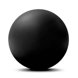 WOVTE Massage Lacrosse Ball for Myofascial Release, Foot, Back, Trigger Point Treatment Ball, Muscle Knot, Yoga (Black)