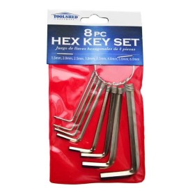 toolshed Hex Key Set 8pc Assorted Sizes #HM-75384-72