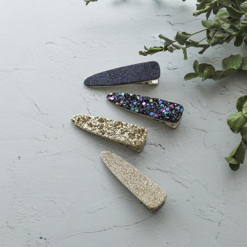 JewelVOX Hair Accessories, Glitter Glitter Sequins, Set of 2, Mini