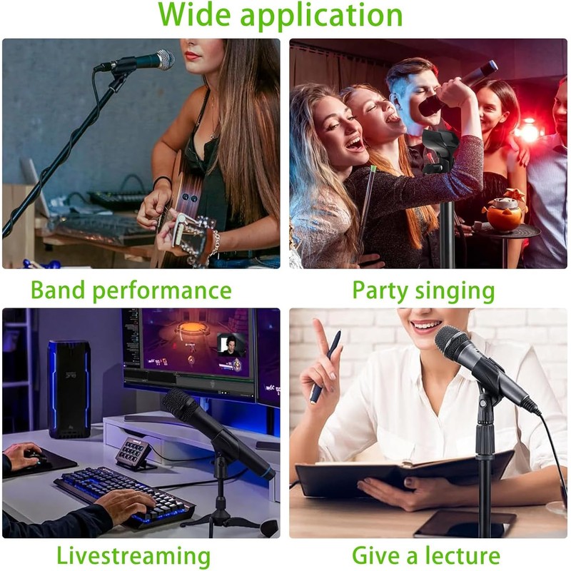 3 Pack Universal Microphone Holder, Adjustable Microphone Clip Flexible Mic