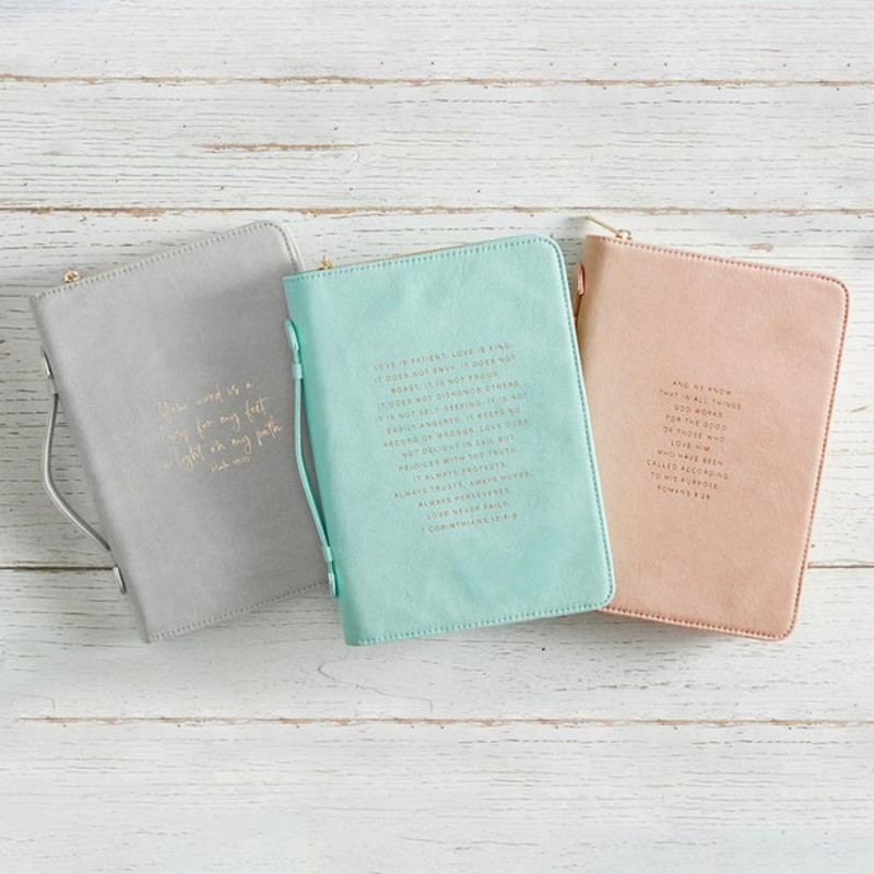 Faithworks Bible Covers for Women - Faux Suede Cover with