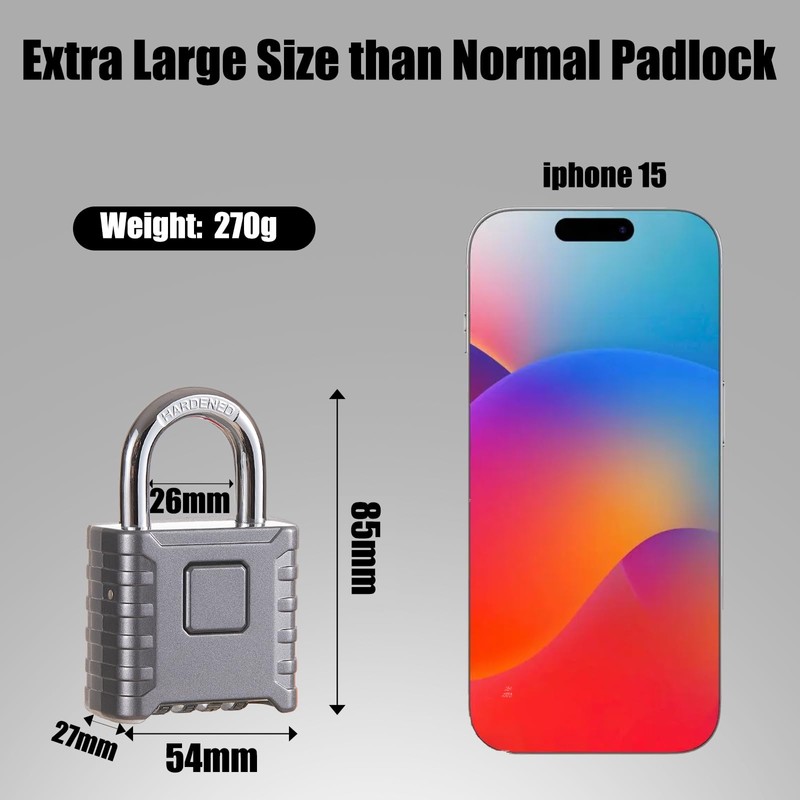 2 Pack disecu Heavy Duty 4 Digit Combination Lock, One