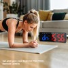 13" Gym Timer Clock, Workout Interval Timer with Remote Control,
