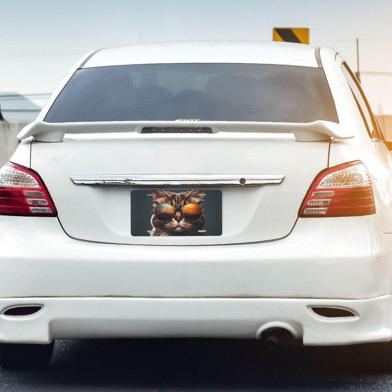 Cat Front License Plate Designs Vanity License Plates Cover for