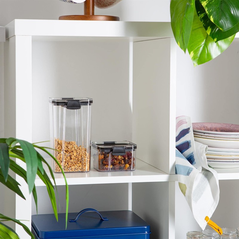 Argon Tableware Food Storage Container - Black - Pack of