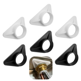 6 Pcs Kitchen Tap Reinforcement Brace Sturdy Triangle Stabilization Plate for Faucets, Diameter 36 mm Inner Bore to Reduce Wobbling Accessories for Sink Faucets