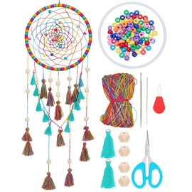 INFUNLY DIY Dreamcatcher Kit Make Your Own Dream Catcher Kit Handmade Colorful Dream Catcher Making Kit for Beginner with Tassels and Instruction for Bedroom Wall Decor Nursery Room