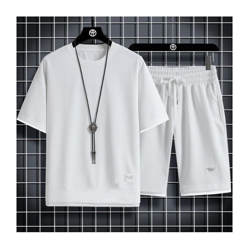 Emptio Men's Short Sleeve Top and Bottom Set, Jersey, Pants,