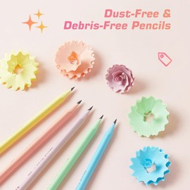 OPPZZIT Pack of 10 Pencils with Eraser, Kawaii Pencil Case Unicorn 2 Compartments and Pen Holder Inside, Pencil Set Children with Pencil Case & Notebook, Unicorn Gifts for Girls 4 5 6 Years, Purple