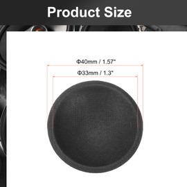 sourcing map Speaker Dust Cap 40mm/1.6" Outer Diameter Dome Paper Cap Subwoofer Coil Cover Caps for Speaker Decoration Accessory Repair