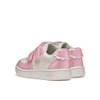 Geox B ECLYPER Girl A Sneaker, White/Dk Pink, 21 EU