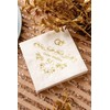 Crisky 50th Anniversaray Napkins, Gold Foil Text, 50th Anniversary Party