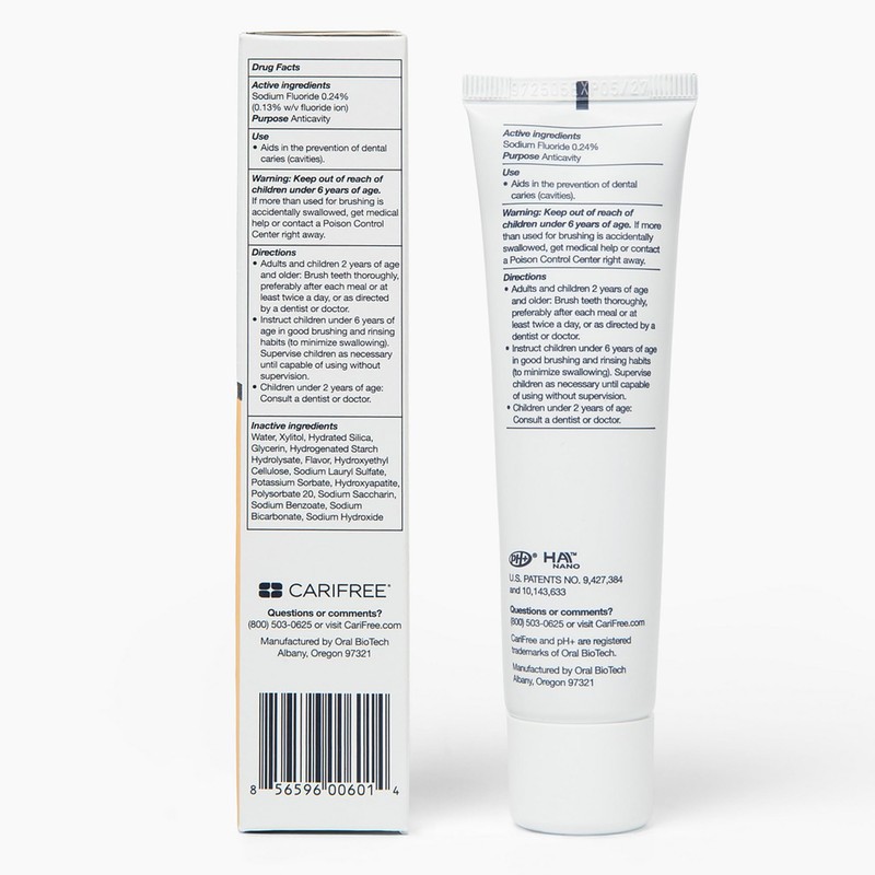 CariFree Gel 1100, Citrus Flavored, Anti-Cavity Fluoride Toothpaste with Nano