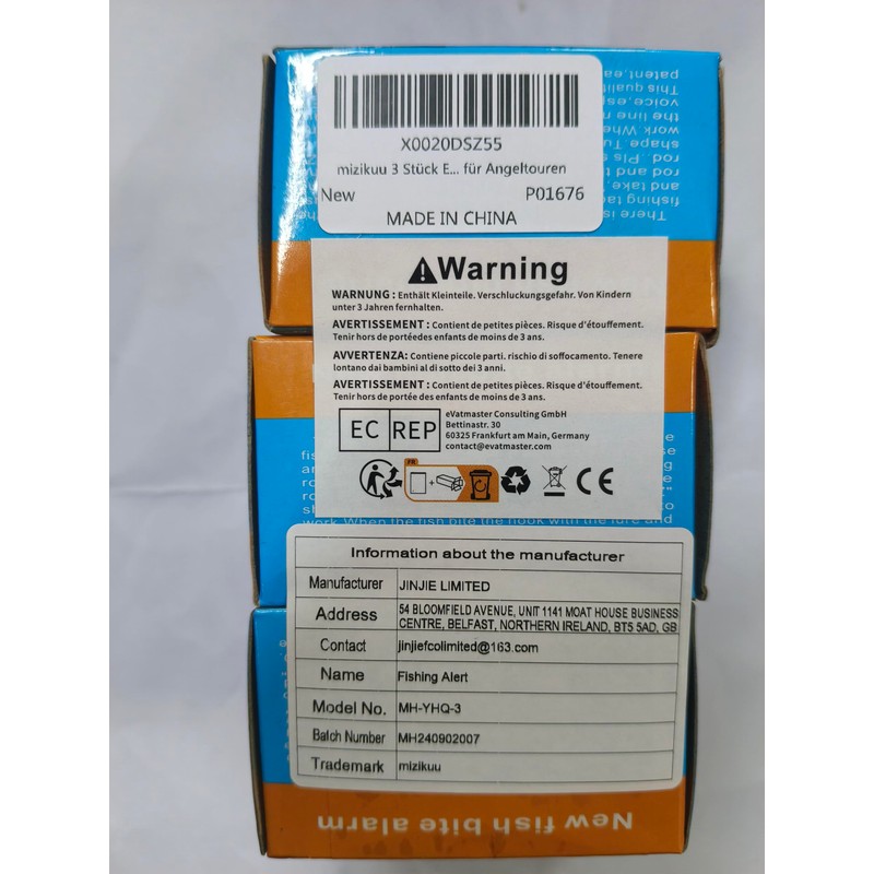 mizikuu Pack of 3 Electronic Bite Alarms, LED Light Strike