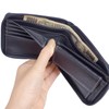 Edwin Men's Bi-Fold Wallet, Synthetic Leather, Round Zip, Coin Storage,