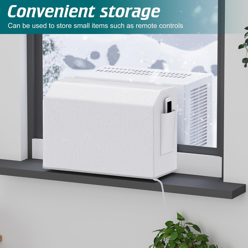 Daisypower Indoor Air Conditioner Cover for U-Shaped Window AC Units,
