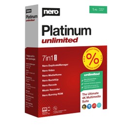 Nero Platinum 365 - Box with Download Link | Video Editing | Backup | Manage & Play Media | 8K | Photos | PC Tuning | Windows 11/10/8/7