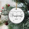 2024 Christmas Ornament for Grandparent - Our First Christmas As