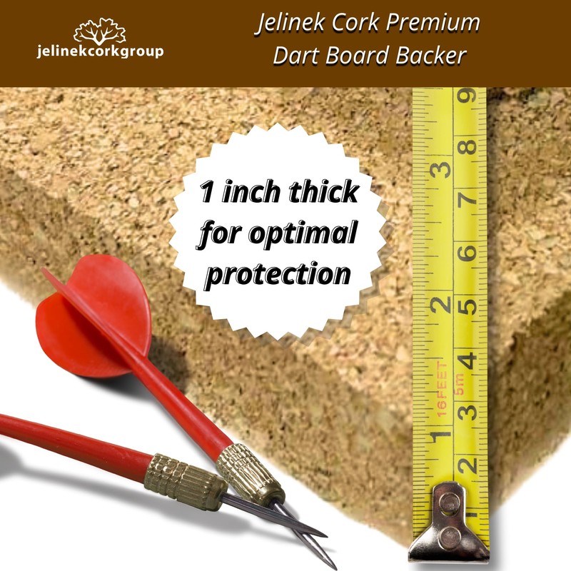 Jelinek Cork Dart Board Backer Wall Cover 36 x 24