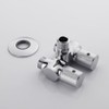 nomona Double Valve with Two Outlets, Three Way Angle Valve,