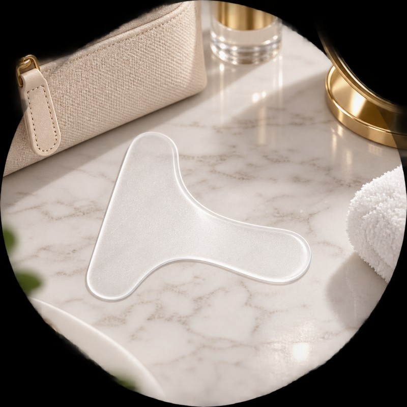Reusable T-Shaped Under-Eye Care Patch, Soft Flexible Silicone-Style Facial Pad