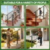 ORWOD 3-Step Outdoor Stair Railing, Adjustable Handrails for Outdoor Steps