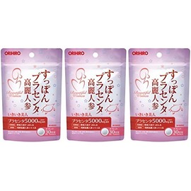 オリヒロ すっぽんプラセンタ高麗人参粒 30日分（60粒入） × 3袋セット