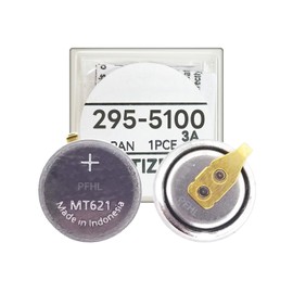 PFHL 295-5100 Battery, (New) MT621 Rechargeable Battery for Citizen Eco-Drive 295-51 295-5100 Rechargeable Batterien Capacitor