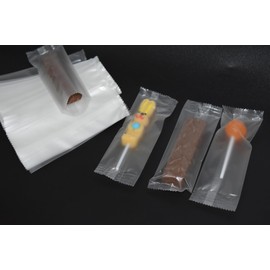 Chocolate Bar Wrappers, 5.9"x2.16" 200pcs Semi-sealed Granola Bar Packaging for Candy, Cereal Energy, Protein and Lollipop, Sealable Cellophane Bag, 5.9"x2.16" Translucent