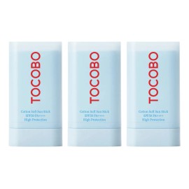 Kit 3pzs Tocobo Cotton Soft Sun Stick Spf50+ Protector Solar