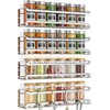Bunoxea Spice Rack wall mounted 4 Pack, Space-Saving Spice Organizer