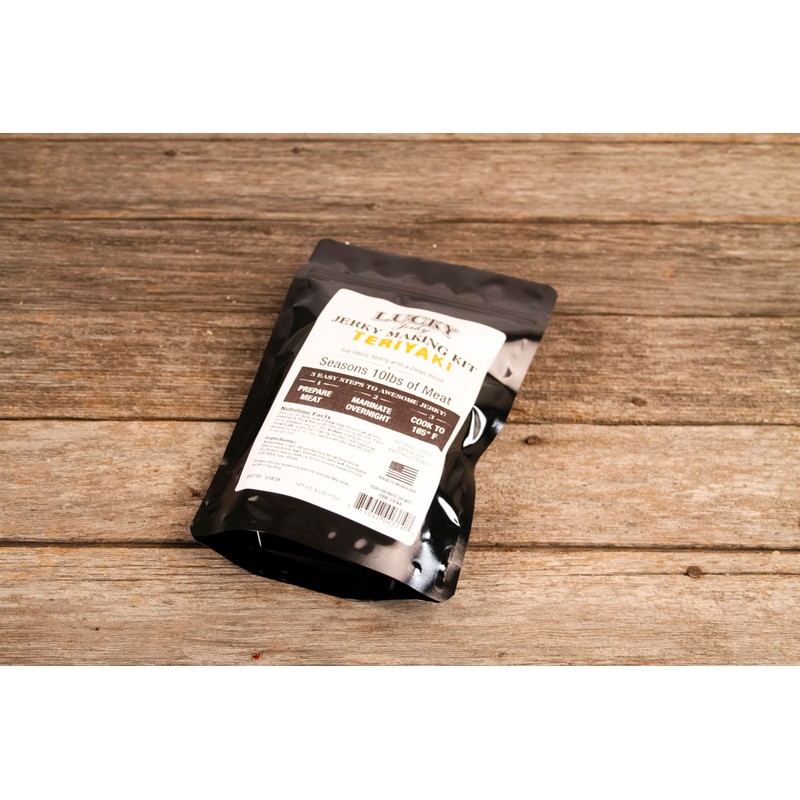 Lucky Jerky Teriyaki DIY Jerky Seasoning and Cure Kit -