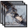 Fxojyvo 18x18 Frame Set of 3, Black Picture Frame for
