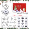 Advent Calendar 2024 Children's Christmas Calendar Gifts 24 Pieces Metal
