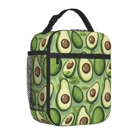 Avocado Lunch Box Insulated Lunch Bag for kids Girls Boys Women,Reusable Lunch Box Containers for Women Men,Durable Cooler Tote Bag Lunchbox for Office/School/Picnic